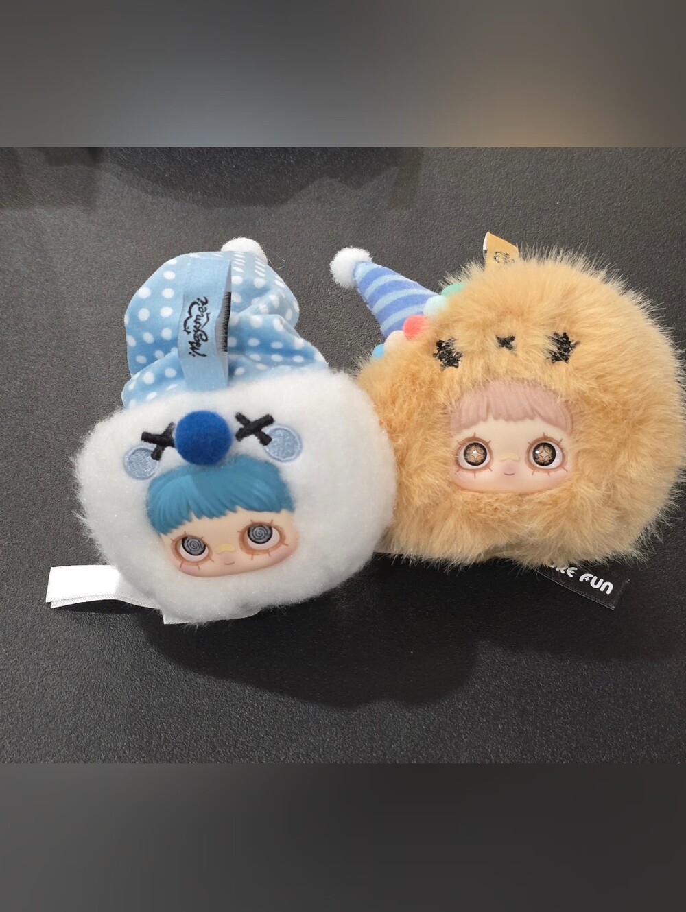 Set of TWO Top Toy Maymei Crazy Circus Series Plush Keychains